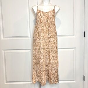 Show Me Your Mumu Caroline Tank Maxi Dress Sandy Cheetah Tan Animal Print S